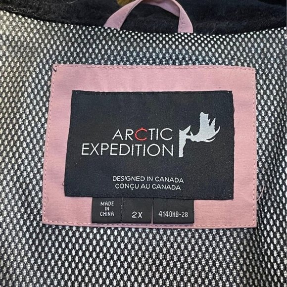 ARTIC EXPEDITION PINK LONG PARKA SIZE 2XL WOMENS WINTER COAT JACKET PLUS SIZE - Picture 3 of 3